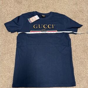 Gucci Dark Blue Short Sleeve Tee